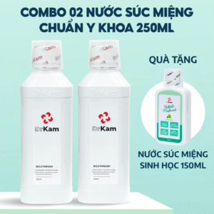 Combo toàn diện: 2 Nước Súc Miệng Chuẩn Y Khoa DrKam