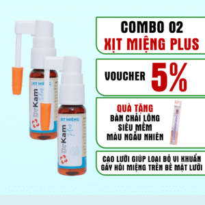 Combo: 2 Xịt Miệng Chuẩn Y Khoa DrKam Plus