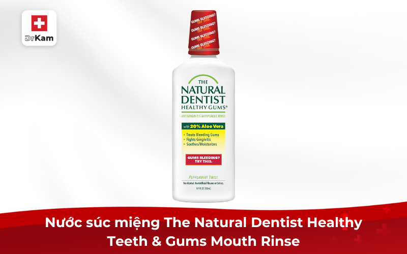 Top 7 nước súc miệng cho bà bầu hiệu quả và an toàn nhất 16 Nước súc miệng The Natural Dentist Healthy Teeth & Gums Mouth Rinse