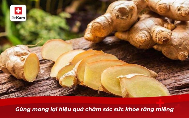 Gừng mang lại hiệu quả chăm sóc sức khỏe răng miệng