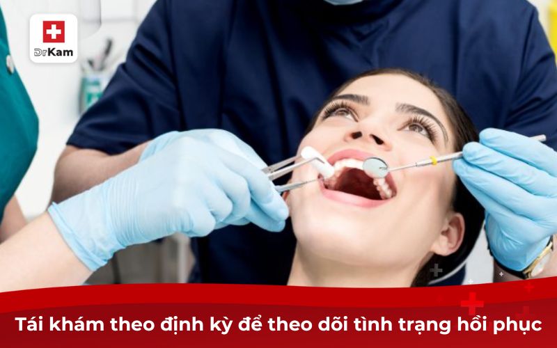 Bệnh nhân mới nhổ răng có nên súc miệng nước muối hay không? 8 Tái khám theo định kỳ để theo dõi tình trạng hồi phục