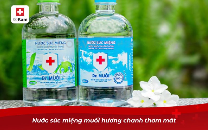 Nước súc miệng muối hương chanh thơm mát