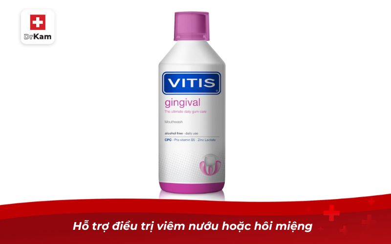 Hỗ trợ điều trị viêm nướu hoặc hôi miệng