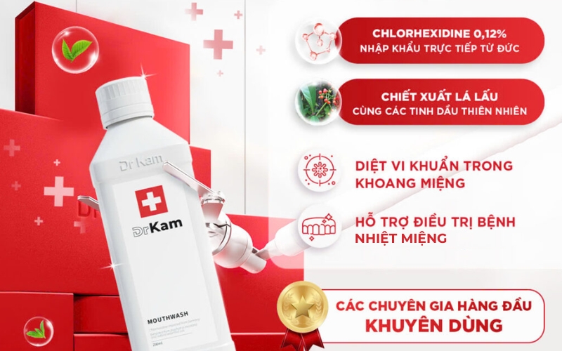 Top 10 nước súc miệng hỗ trợ trị nhiệt miệng tốt nhất 11 Nước súc miệng chuẩn y khoa hỗ trợ trị nhiệt miệng DrKam