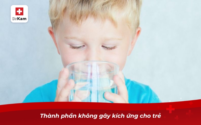 Thành phần không gây kích ứng cho trẻ