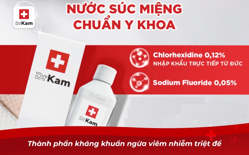 Nước súc miệng trẻ em DrKam