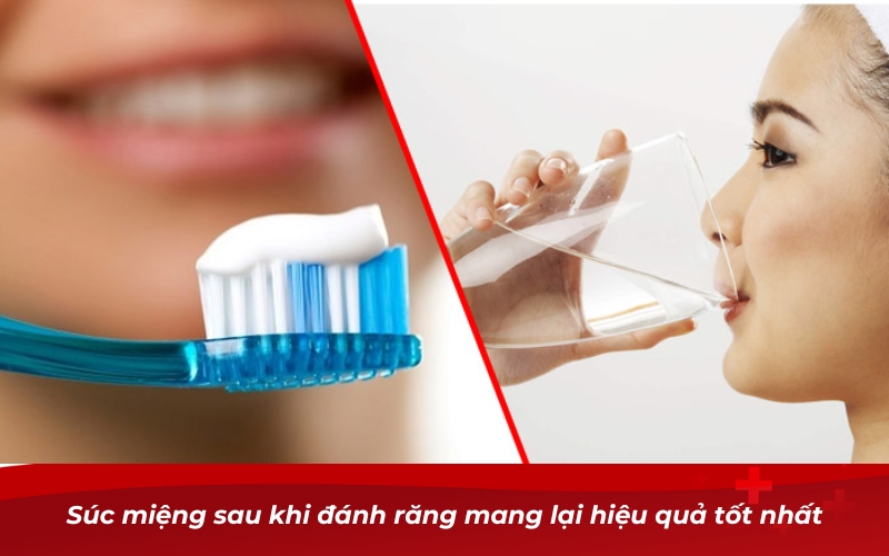 Súc miệng trước hay đánh răng trước?