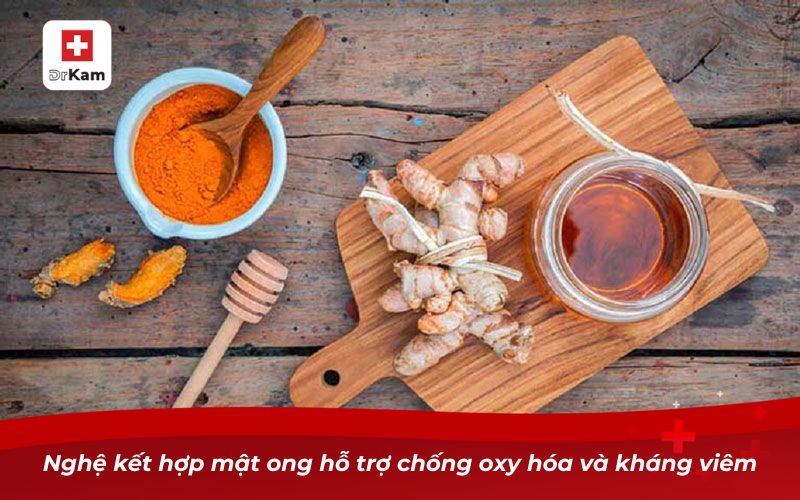 Những bài thuốc nam chữa viêm họng hạt mãn tính 15 Nghệ kết hợp mật ong hỗ trợ chống oxy hóa và kháng viêm