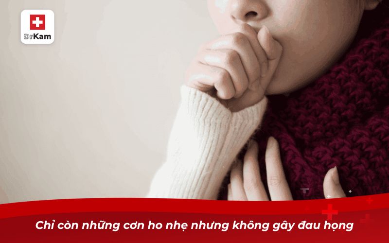 Các Dấu Hiệu Viêm Họng Bạn Nên Biết 12 Chỉ còn những cơn ho nhẹ nhưng không gây đau họng