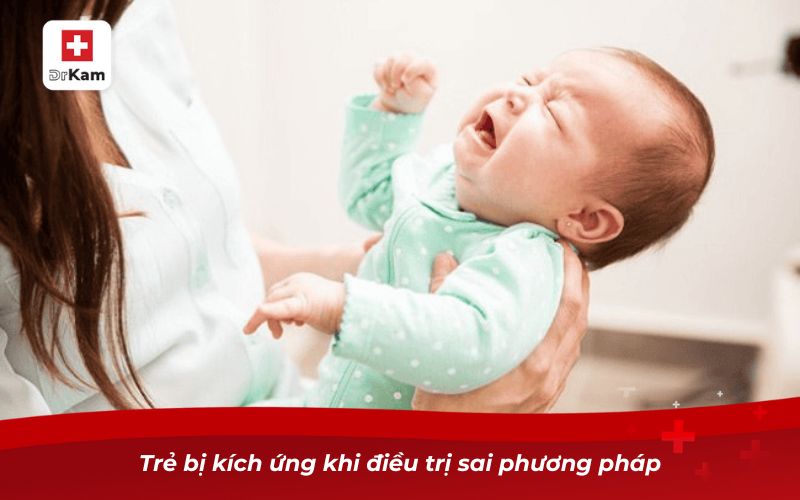 Cách chữa viêm họng cho trẻ sơ sinh tại nhà an toàn 13 Trẻ bị kích ứng khi điều trị sai phương pháp