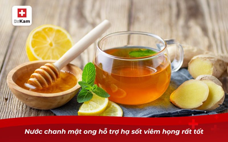 Cách hạ sốt viêm họng cho người lớn tại nhà hiệu quả và an toàn 8 Nước chanh mật ong hỗ trợ hạ sốt viêm họng rất tốt