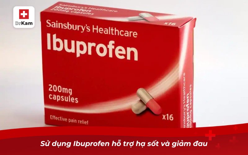 Các phương pháp điều trị viêm họng bằng thuốc tốt nhất 10 Sử dụng Ibuprofen hỗ trợ hạ sốt và giảm đau