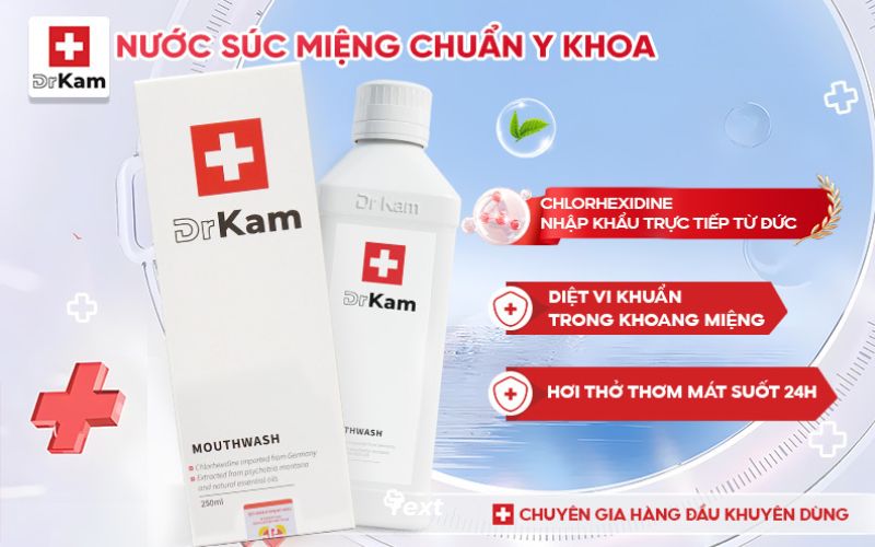 Nước súc miệng chuẩn y khoa DrKam