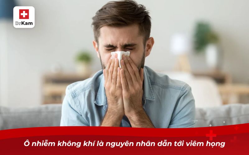 Nguyên nhân gây viêm họng và cách phòng ngừa hiệu quả 7 Ô nhiễm không khí là nguyên nhân dẫn tới viêm họng