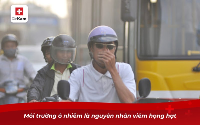 Top 10 Nguyên nhân viêm họng hạt phổ biến 9 Môi trường ô nhiễm là nguyên nhân viêm họng hạt