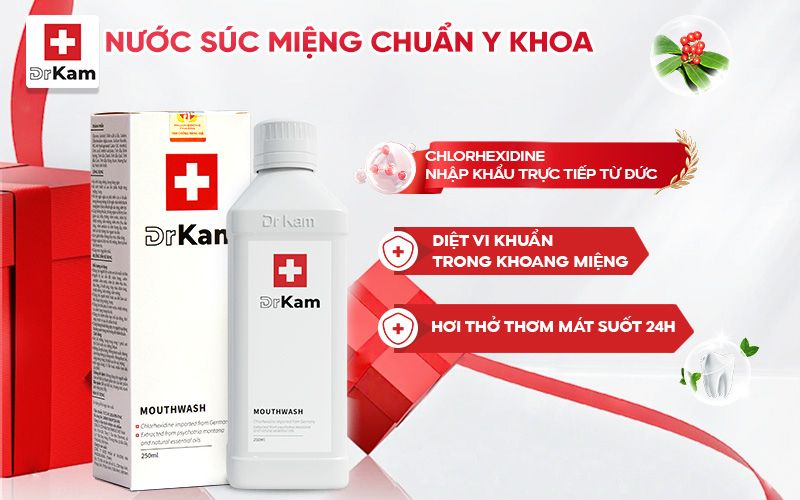 Sorbitol là thành phần trong nước súc miệng chuẩn y khoa DrKam