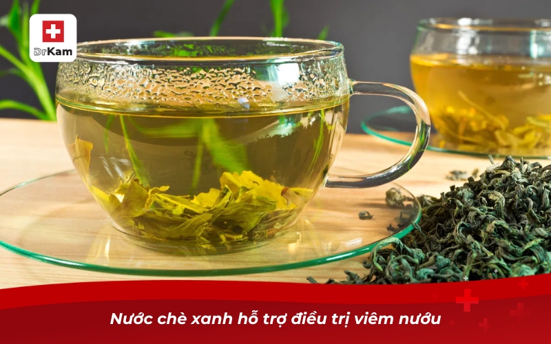 Công dụng tuyệt vời của việc súc miệng bằng nước chè xanh 9 Nước chè xanh hỗ trợ điều trị viêm nướu