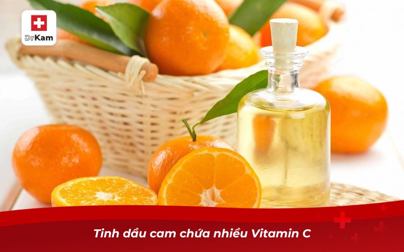 Tinh dầu cam – Bí quyết chăm sóc sức khỏe răng miệng hiệu quả 8 Tinh dầu cam chứa nhiều Vitamin C