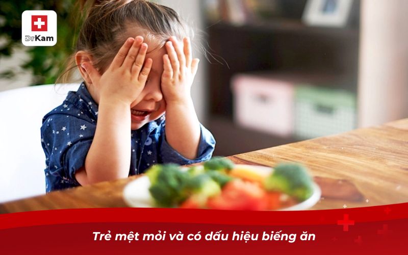 Lý giải vì sao trẻ hay bị viêm họng tái đi tái lại 10 Trẻ mệt mỏi và có dấu hiệu biếng ăn