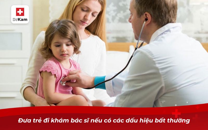 Lý giải vì sao trẻ hay bị viêm họng tái đi tái lại 13 Đưa trẻ đi khám bác sĩ nếu có các dấu hiệu bất thường