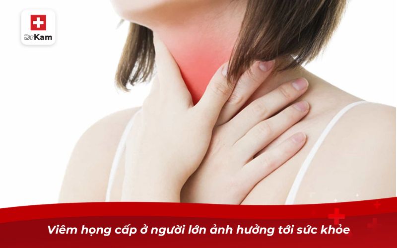 Xác Định Triệu Chứng Viêm Họng Cấp Ở Người Lớn 7 Viêm họng cấp ở người lớn ảnh hưởng tới sức khỏe
