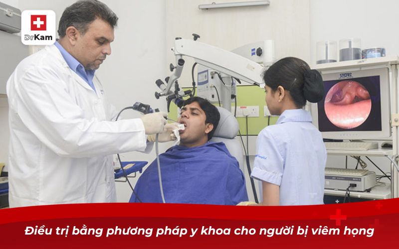 Triệu chứng viêm họng mãn tính và những điều cần biết 11 Điều trị bằng phương pháp y khoa cho người bị viêm họng