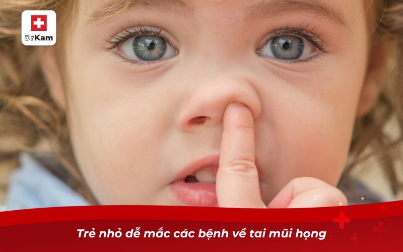 Vì sao trẻ bị viêm họng thường dễ dẫn đến viêm tai giữa? 7 Trẻ nhỏ dễ mắc các bệnh về tai mũi họng