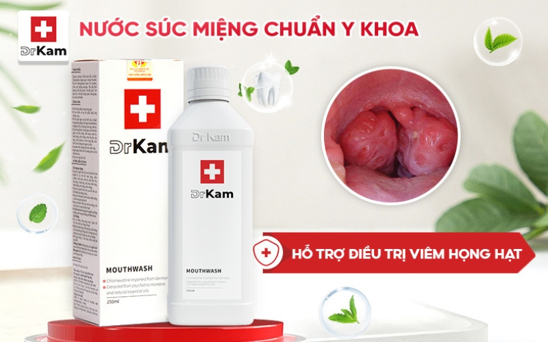 Nhận diện viêm họng hạt trắng và biện pháp điều trị 12 Sử dụng nước súc miệng chuẩn y khoa để làm sạch vi khuẩn