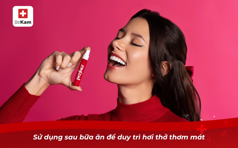 Sử dụng sau bữa ăn để duy trì hơi thở thơm mát