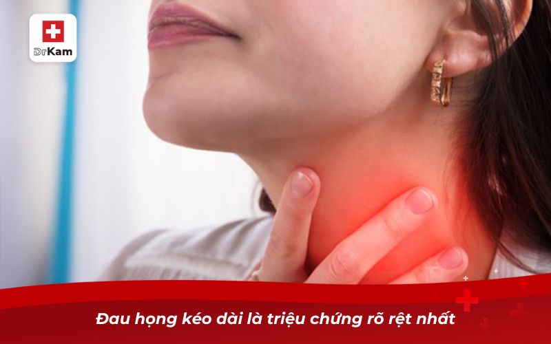 Hình ảnh viêm amidan đáy lưỡi và dấu hiệu nhận biết 12 Đau họng kéo dài là triệu chứng rõ rệt nhất