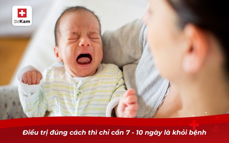 Điều trị đúng cách thì chỉ cần 7 - 10 ngày là khỏi bệnh