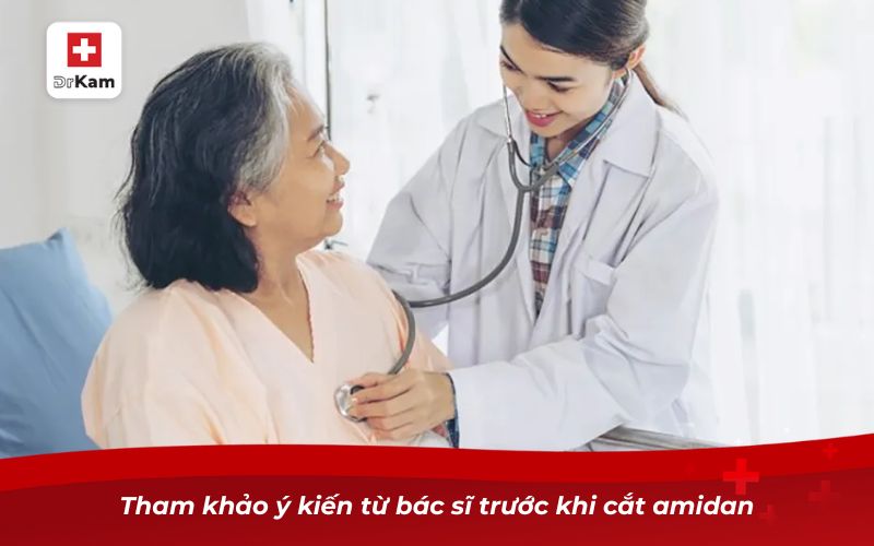 Tham khảo ý kiến từ bác sĩ trước khi cắt amidan