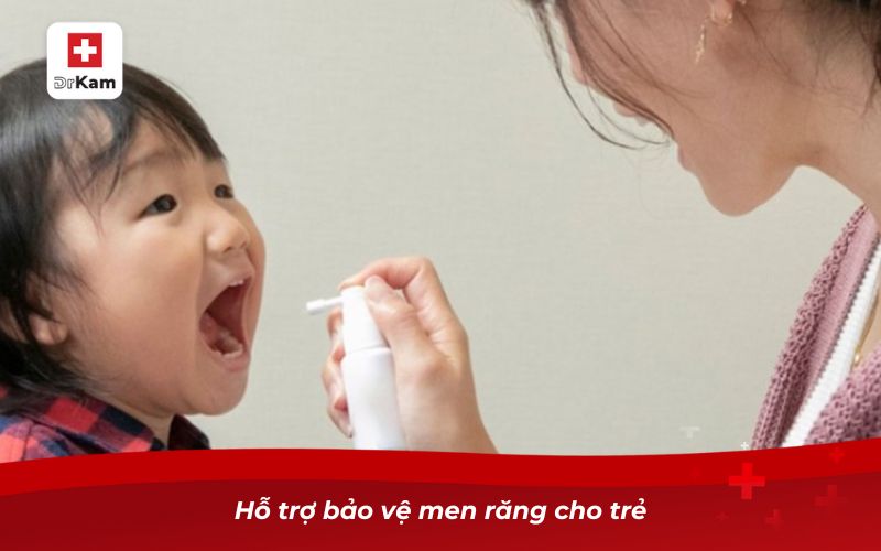 Xịt sâu răng y khoa cho bé hỗ trợ điều trị hiệu quả 8 Hỗ trợ bảo vệ men răng cho trẻ