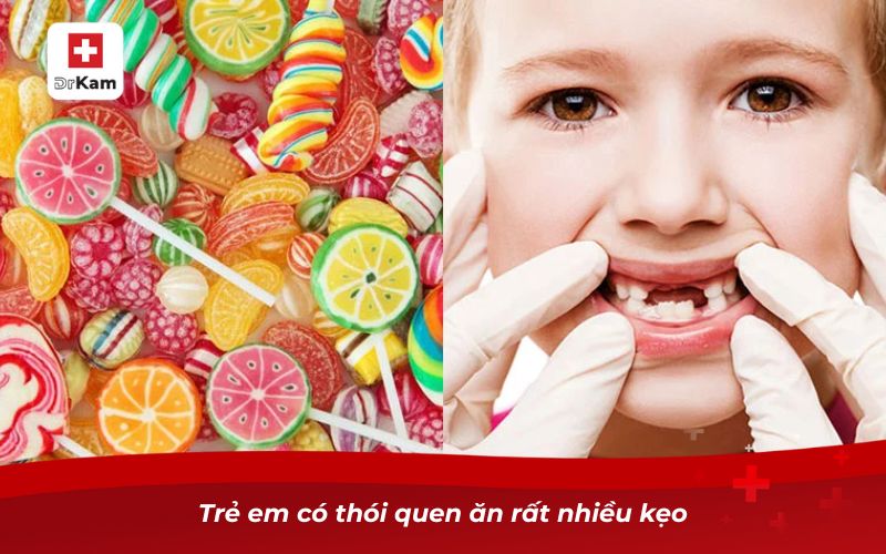 Ăn kẹo bị sâu răng và những điều cần biết 8 Trẻ em có thói quen ăn rất nhiều kẹo