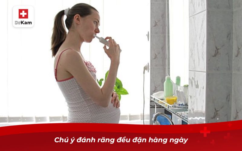 Chú ý đánh răng đều đặn hàng ngày