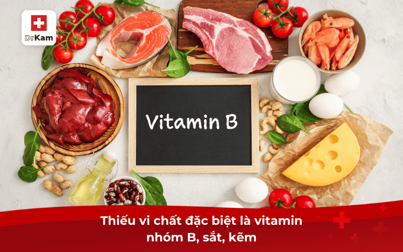 Hay bị nhiệt miệng là dấu hiệu của bệnh gì? Nguy hiểm không? 7 Thiếu vi chất đặc biệt là vitamin nhóm B, sắt, kẽm
