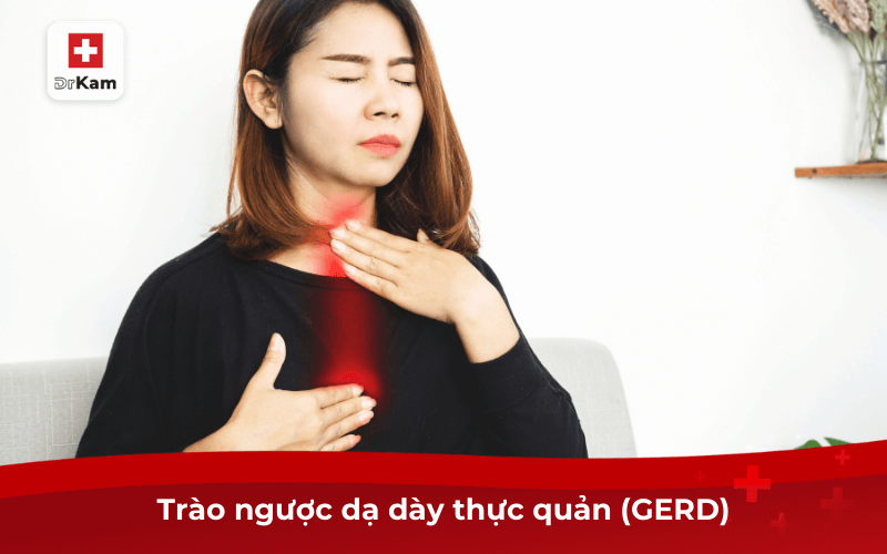 Sáng ngủ dậy miệng khô lưỡi trắng là bệnh gì? 9 Trào ngược dạ dày thực quản (GERD)