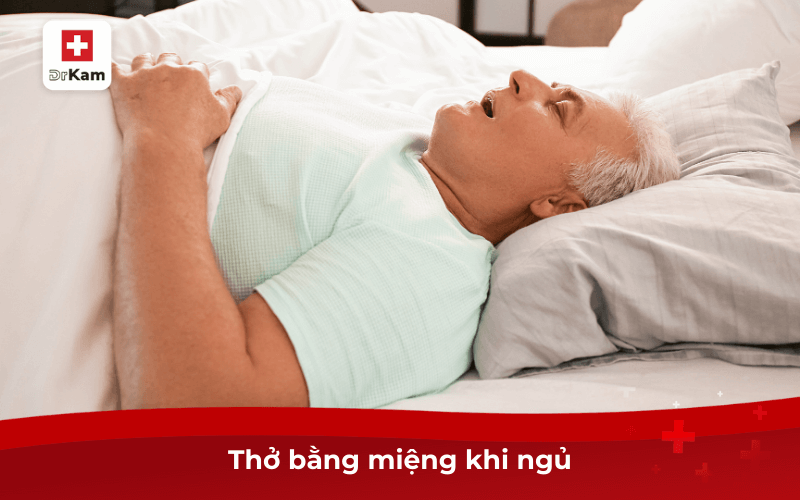 Sáng ngủ dậy miệng khô lưỡi trắng là bệnh gì? 8 Thở bằng miệng khi ngủ