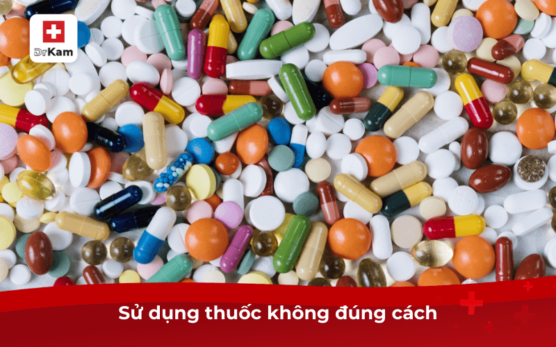 Nguyên nhân gây ra các bệnh về đường hô hấp ở trẻ em 9 Sử dụng thuốc không đúng cách