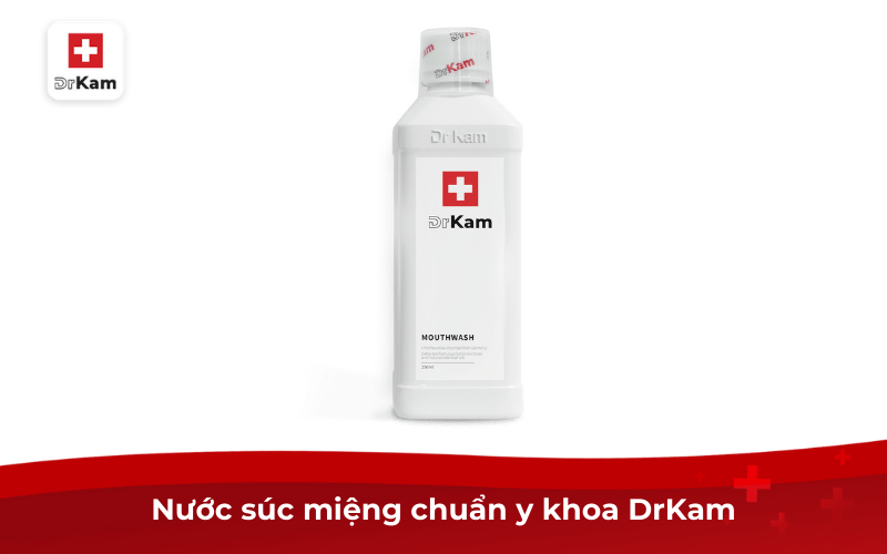 Top 5 loại nước súc miệng trị tụt lợi giá tốt hiệu quả 8 Nước súc miệng chuẩn y khoa DrKam