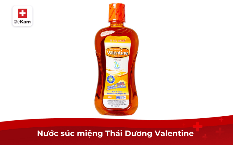 Top 5 loại nước súc miệng trị tụt lợi giá tốt hiệu quả 9 Nước súc miệng Thái Dương Valentine