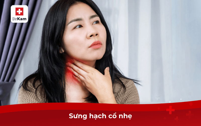 Triệu chứng vùng miệng dấu hiệu bệnh lậu ở nữ là gì? 8 Sưng hạch cổ nhẹ