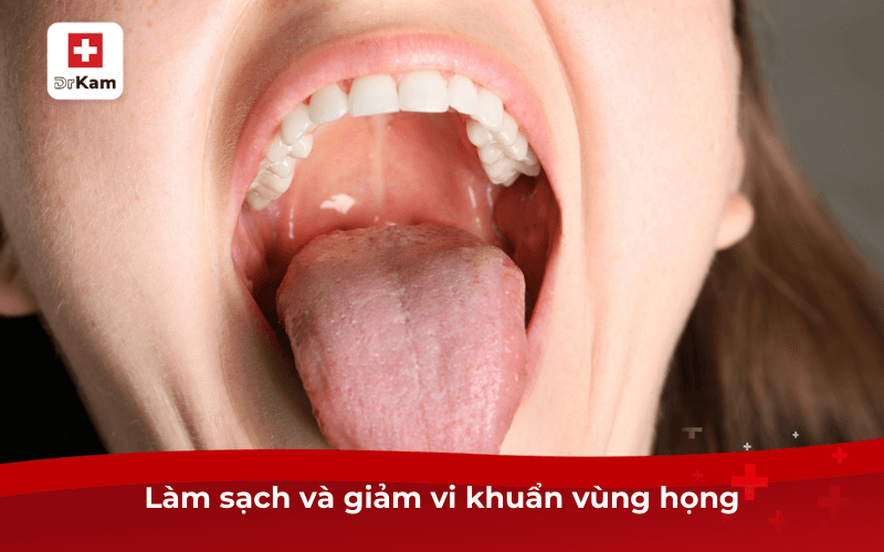Lựa chọn nước súc miệng trị viêm amidan hiệu quả 7 Làm sạch và giảm vi khuẩn vùng họng