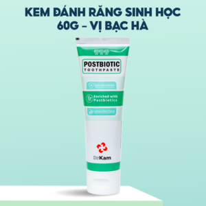 Kem Đánh Răng Sinh Học DrKam Postbiotic Hương Chanh Bạc Hà 60G