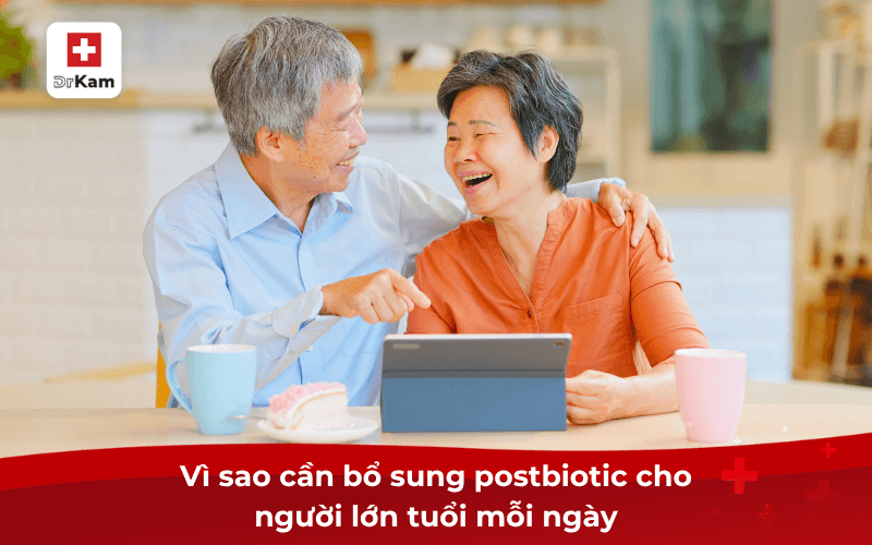 Vì sao cần bổ sung postbiotic cho người lớn tuổi mỗi ngày
