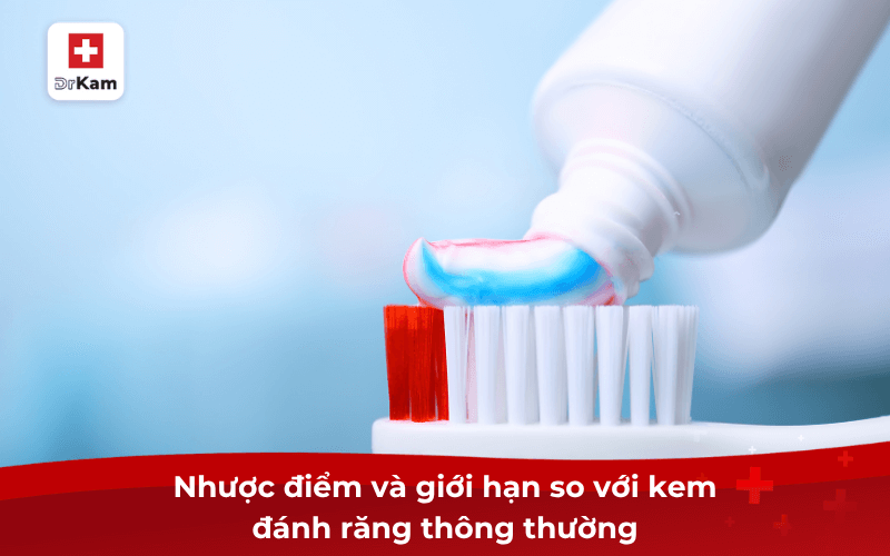 Tìm hiểu kem đánh răng sinh học có khác gì thông thường 8 Nhược điểm và giới hạn so với kem đánh răng thông thường