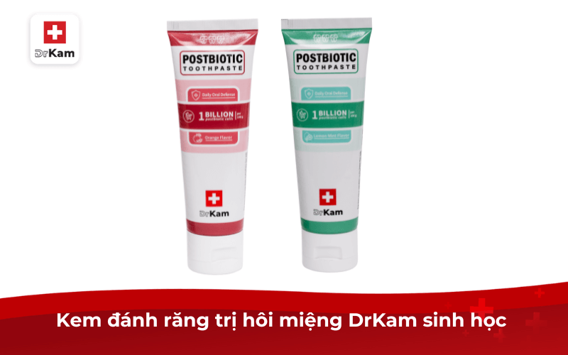 Top 6 Kem đánh răng trị hôi miệng hiệu quả bác sĩ chọn lựa 8 Kem đánh răng trị hôi miệng DrKam sinh học