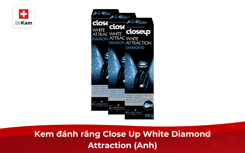 Kem đánh răng Close Up White Diamond Attraction (Anh)