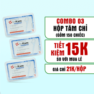 Combo 3 hộp tăm chỉ nha khoa cao cấp DrKam