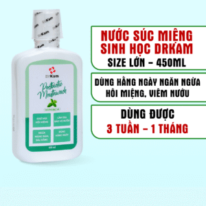 Nước súc miệng DrKam Postbiotic 450ml